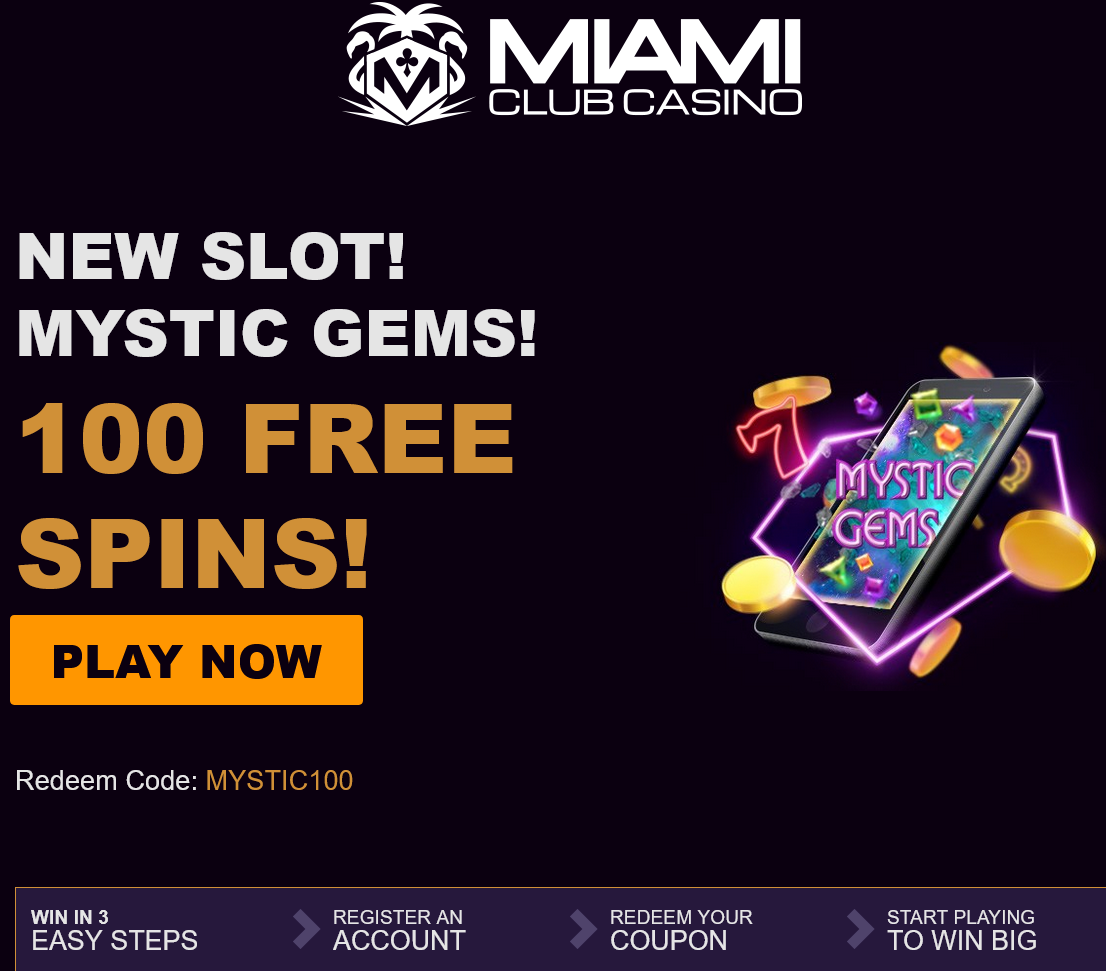 Miami Club Mystic Gems 100 Spins